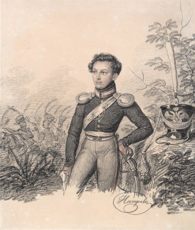 Pavel Kotlubitskyの肖像、1810年代末。 作： Carl von Hampeln