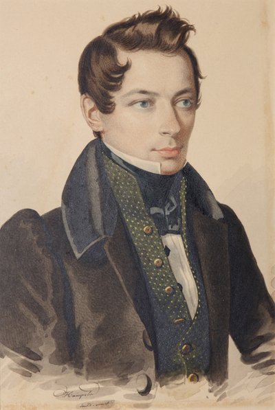 セルゲイフョードロビッチプラウティンの肖像1798〜1881年、1830年代。 作： Carl von Hampeln