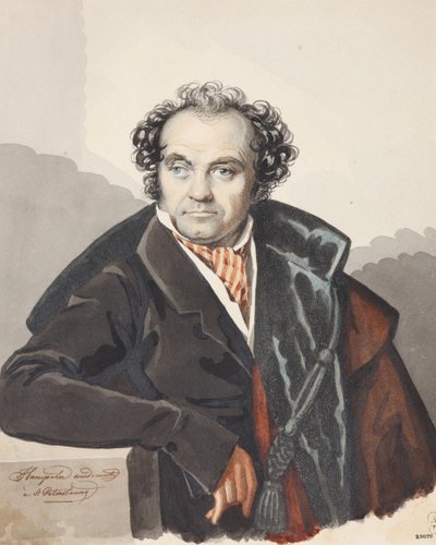 セルゲイドミトリエビッチリボフ1781-1857、1820年代の肖像画。 作： Carl von Hampeln