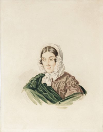 タチアナ・ペトロフナ・ルヴォヴァ1789-1848、néePoltoratskaya、1830年代の肖像。 作： Carl von Hampeln