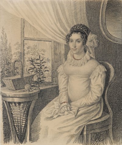 Varvara Alexandrovna Korsakovaの肖像、1820年代初頭。 作： Carl von Hampeln