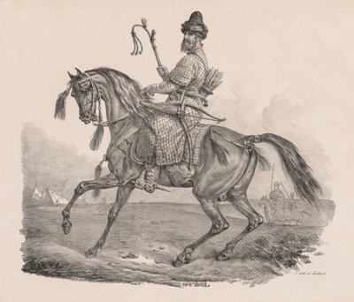 コサックキャバリア、c。 1820年。 作： Carle Vernet