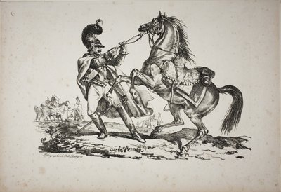 騎馬騎兵の足 作： Carle Vernet