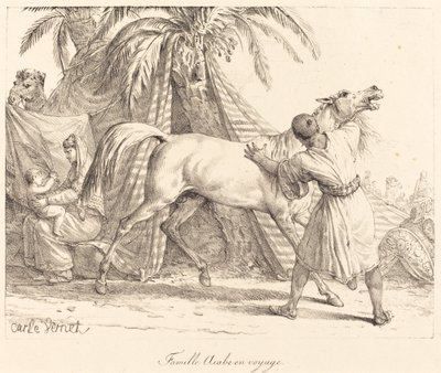 アラブの家族旅行 作： Carle Vernet
