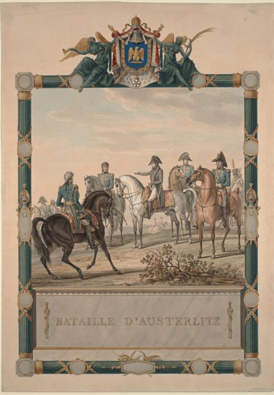 1805年、1805年12月2日のアウステルリッツの戦い 作： Carle Vernet