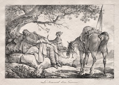 眠れる兵士 作： Carle Vernet