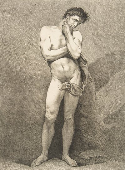 アカデミー：立っている男、1742-43。 作： Carle van Loo
