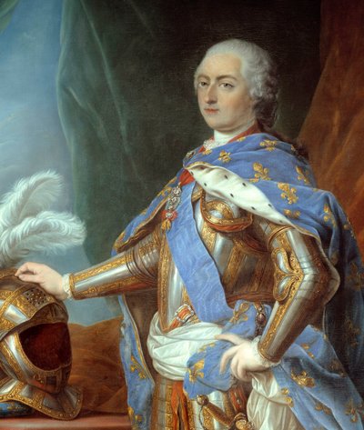 ルイ15世の胸像」（1710年～1774年）の詳細。カルル・ヴァン・ロー（1705-1765）による絵画 作： Carle van Loo