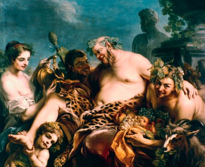 酔ったシレヌス、1747。 作： Carle van Loo