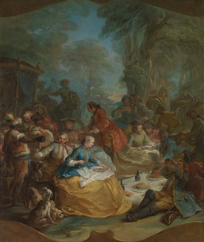 Hunt of the Hunt、ca. 1737。 作： Carle van Loo