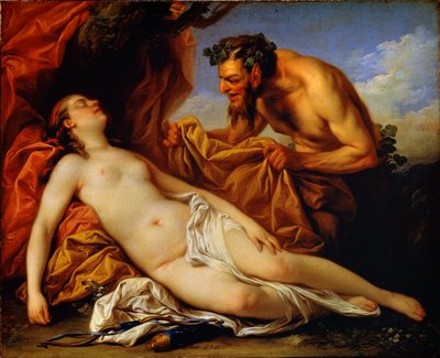 木星とアンティオペ、c1753 作： Carle van Loo
