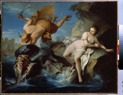 ペルセウスとアンドロメダ（キャンバスに油彩） 作： Carle van Loo