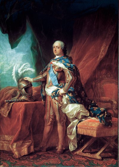 愛するフランス王ルイ15世の肖像」（油彩・キャンバス 作： Carle van Loo
