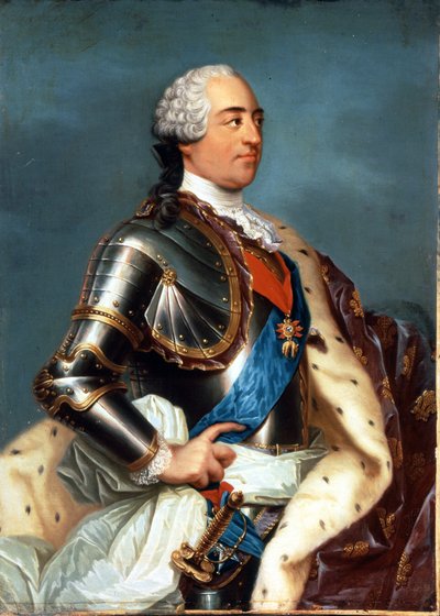 ルイ15世（1710年～1774年）の肖像。カルル・ファン・ロー（1705～1765）の絵画。 作： Carle van Loo
