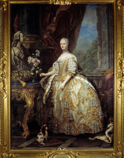 女王の肖像女王メアリーの肖像Lescszinska、フランスの女王 作： Carle van Loo
