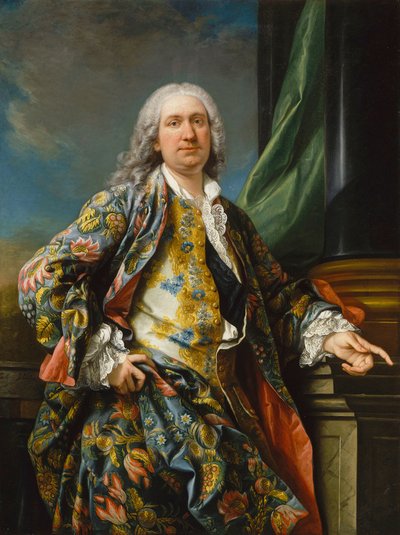 見知らぬ男の肖像、ca 1735-1739 作： Carle van Loo