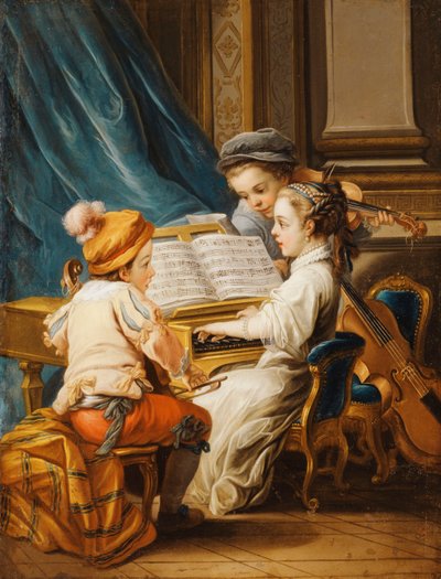 四つの芸術-音楽、 作： Carle van Loo