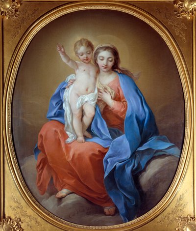 聖母と幼いイエス油彩・キャンバスカルル・ヴァン・ロー（1705～1765）の絵画 作： Carle van Loo
