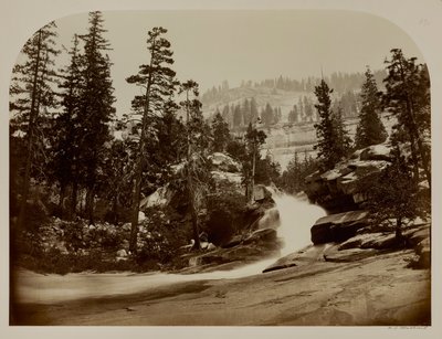 カリフォルニア州ヨセミテ、ネバダ滝、カスケード 作： Carleton E. Watkins