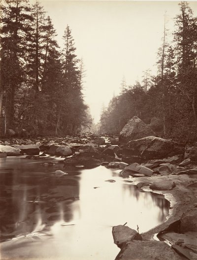 Merced River, Yosemite, ca. 1872, printed ca. 1876. 作： Carleton E. Watkins.