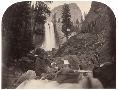 Piwyac、Vernal Fall、300 フィート、ヨセミテ 作： Carleton E. Watkins