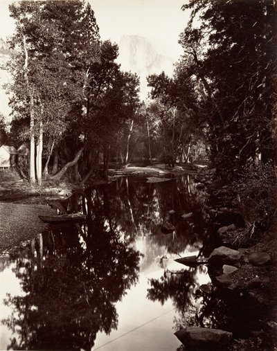 南ドーム、6,000 フィート、ヨセミテ、カリフォルニア州。 1872年、約印刷。 1876年。 作： Carleton E. Watkins.