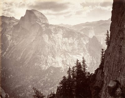 南ドーム、6,000 フィート、約。 1872年、約印刷。 1876年。 作： Carleton E. Watkins.