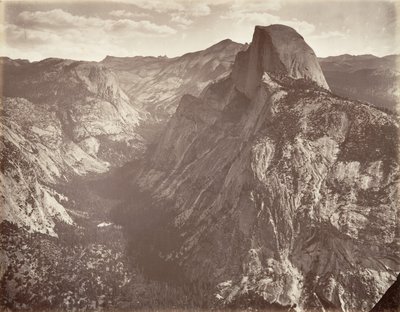 南ドーム、6,000 フィート、約。 1872年、約印刷。 1876年。 作： Carleton E. Watkins.