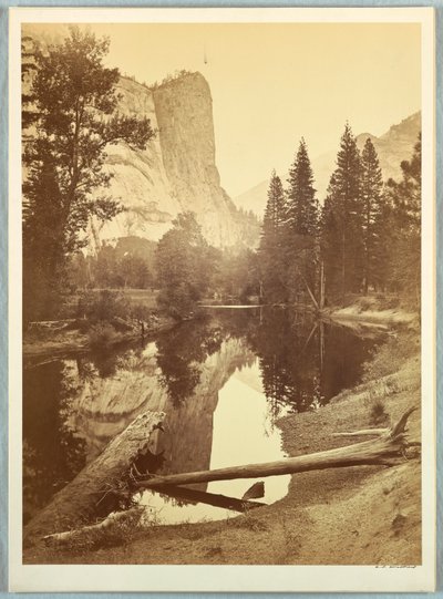 ワシントン コラム、ヨセミテ 作： Carleton E. Watkins