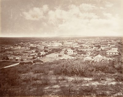 ロサンゼルス、1876 年、印刷 1876年。 作： Carleton Emmons Watkins
