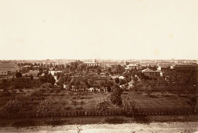陸軍士官学校のオークランド、1864年、印刷約。 1876年。 作： Carleton Emmons Watkins