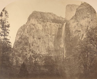 ドライブ、ブライダル ベール、900 フィート、ヨセミテ、1861 年。 作： Carleton Emmons Watkins
