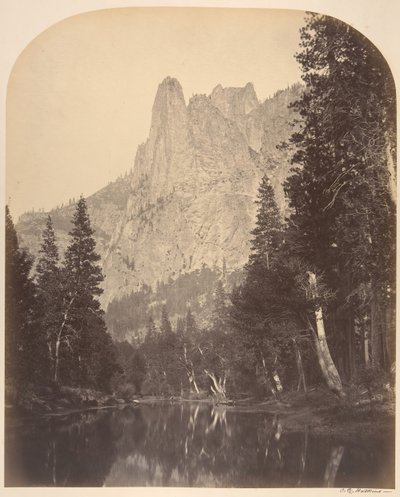 リバー ビュー、センチネル、3270 フィート、1861 年。 作： Carleton Emmons Watkins