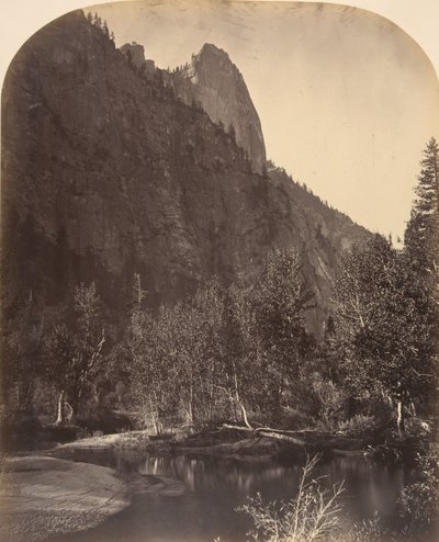 リバー ビュー、センチネル、3270 フィート、1861 年。 作： Carleton Emmons Watkins