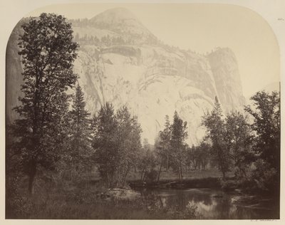 ヨセミテのロイヤルアーチのリバービュー 作： Carleton E. Watkins