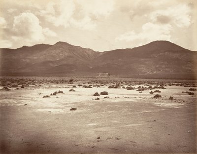 Sutro トンネルへの道路の眺め、1875 年、印刷 1876年。 作： Carleton Emmons Watkins