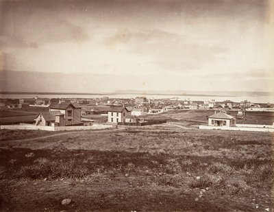 サンディエゴ、1876 年、印刷 1876年。 作： Carleton Emmons Watkins