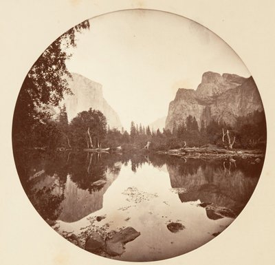 [カリフォルニア州ヨセミテ国立公園]、カリフォルニア州。 1878年。 作： Carleton Emmons Watkins