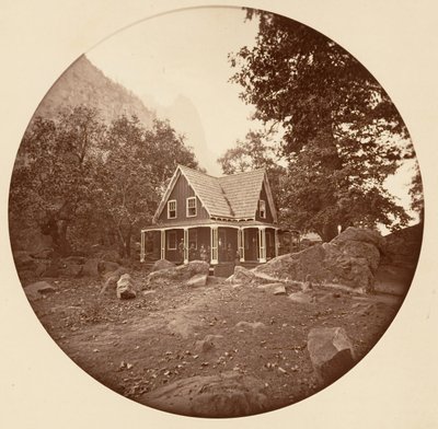 [カリフォルニア州ヨセミテ国立公園]、カリフォルニア州。 1878年。 作： Carleton Emmons Watkins