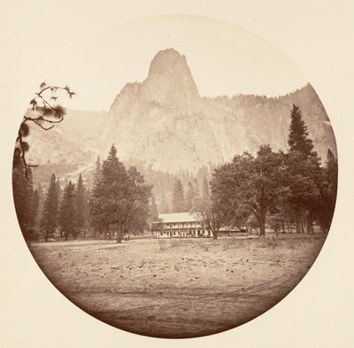 [カリフォルニア州ヨセミテ国立公園]、カリフォルニア州。 1878年。 作： Carleton Emmons Watkins