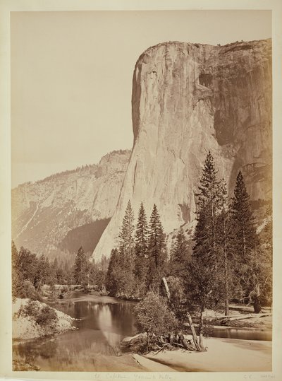 [エル・キャピタン、ヨセミテ・バレー] 作： Carleton Watkins