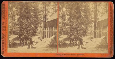 ヨセミテのグレイシャーポイントでのグループ 作： Carleton Watkins