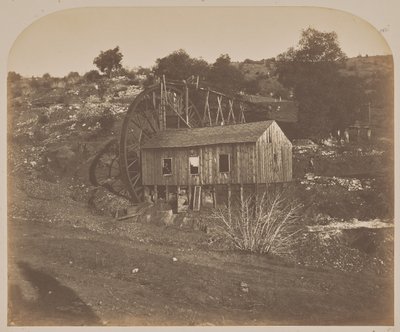[マリポサ・クリークのミル］ 作： Carleton Watkins