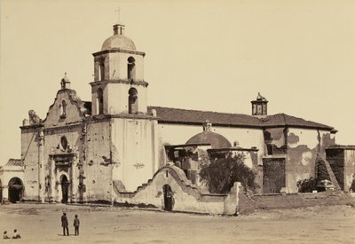 ミッション、サンルイスレイデフランシア 作： Carleton Watkins