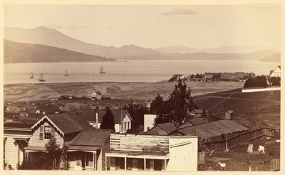 [サンフランシスコからサウサリート、タマルパイス、リチャードソンズ・ベイ]。 作： Carleton Watkins