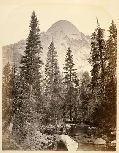 タコイエ [sic] - ノース・ドーム、3729フィート。ヨー・セミテ 作： Carleton Watkins