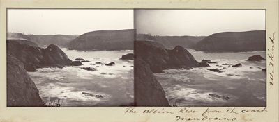 メンドシノの海岸からのアルビオン川 作： Carleton Watkins