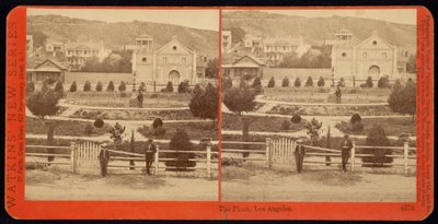 ロサンゼルスのプラザ 作： Carleton Watkins