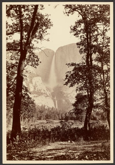 ヨセミテ滝 作： Carleton Watkins