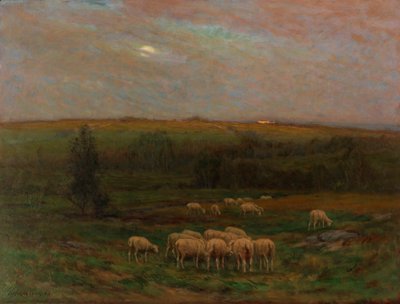 にわか雨の後の夕方、n.d. 作： Carleton Wiggins